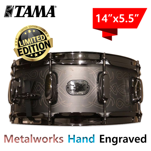 TAMA  메탈웍스 시리즈 핸드 인그레이브드 스네어 드럼 대신악기
