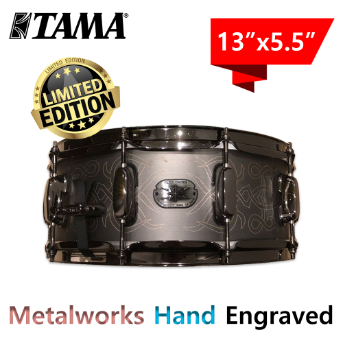 TAMA  메탈웍스 시리즈 핸드 인그레이브드 스네어 드럼 13인치 대신악기