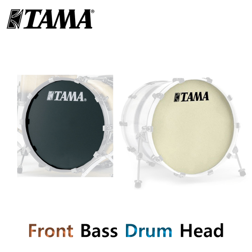 TAMA 프론트 베이스 드럼 헤드 22인치 색상 옵션 블랙 화이트 대신악기