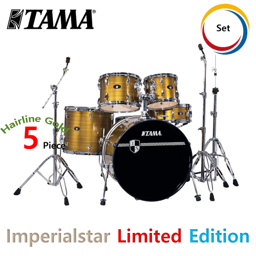 TAMA 임페리얼스타 5기통 드럼 세트 헤어라인 골드 대신악기